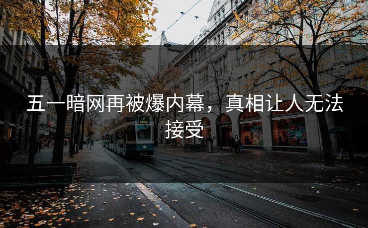 五一暗网再被爆内幕，真相让人无法接受