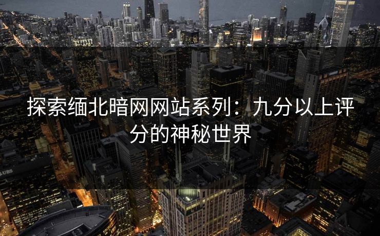 探索缅北暗网网站系列：九分以上评分的神秘世界